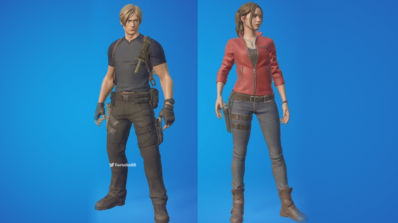 Fortnite x Resident Evil: Leon Kennedy and Claire Redfield Outfits Leaked