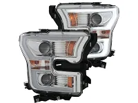 15-17 F150 ANZO Chrome LED Outline Headlights