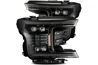 18-20 F150 AlphaRex Nova Midnight LED Headlights