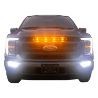 21-22 F150 Lariat Grille CAW Raptor-Style Amber Grille Lights