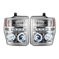 08-10 F250 & F350 Recon Projector Headlights (Clear LED)