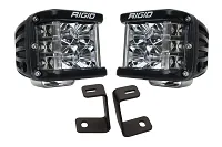2017-2020 Ford Raptor Rigid Industries A-Pillar Light Kit with Rigid Side Shooter Flood Lights