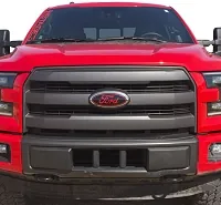15-20 F150 Oval Blackout Red Overlay Badges